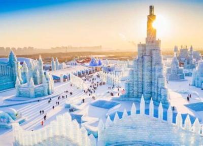فستیوال برف و یخ هاربین چین ، هنری از جنس یخ!